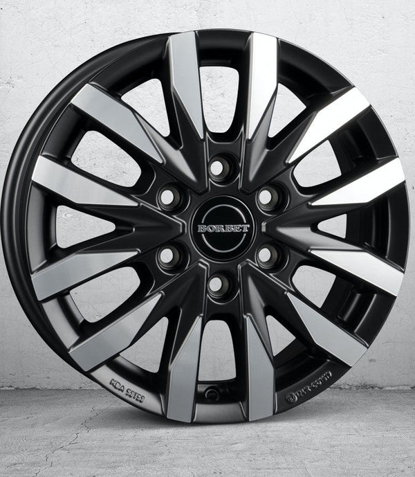 Borbet CW 6 black polished matt Felge 7,5x18 Zoll 6x114,3 Lochkreis - Beast Performance Fahrzeugtechnik OHG