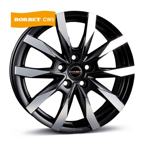 Borbet CW 5 schwarz matt poliert Felge 7,5x18 Zoll 5x118 Lochkreis - Beast Performance Fahrzeugtechnik OHG