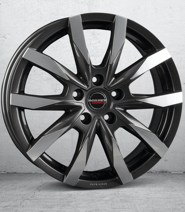 Borbet CW5 mistral anthracite glossy polished Felge 6,5x16 Zoll 5x120 Lochkreis - Beast Performance Fahrzeugtechnik OHG