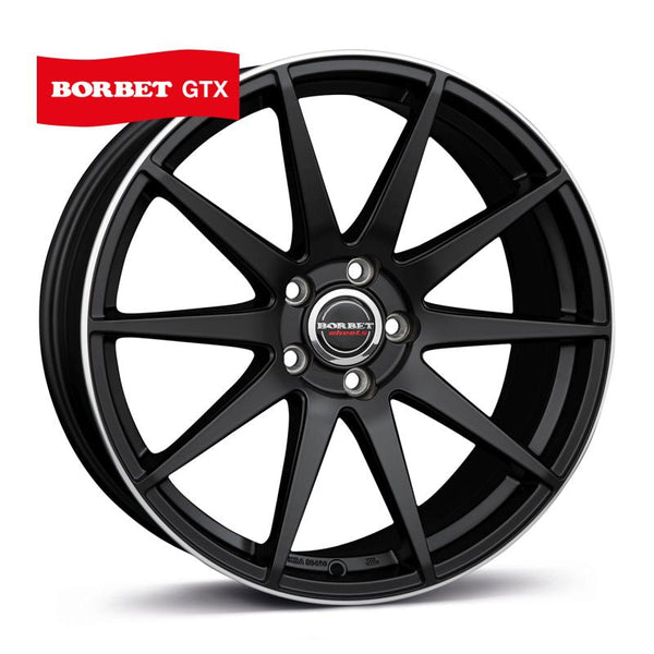 Borbet GTX black rim polished matt Felge 9,5x19 Zoll 5x112 Lochkreis - Beast Performance Fahrzeugtechnik OHG