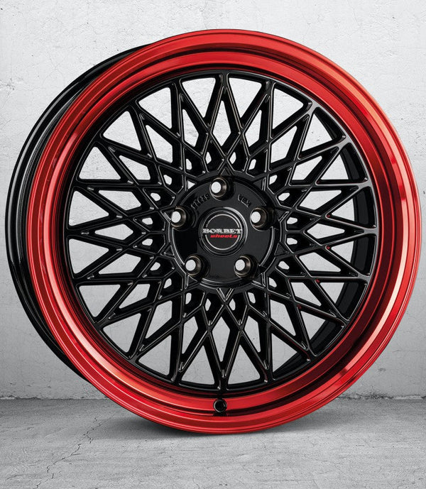 Borbet B black rim red Felge 8,5x19 Zoll 5x112 Lochkreis - Beast Performance Fahrzeugtechnik OHG