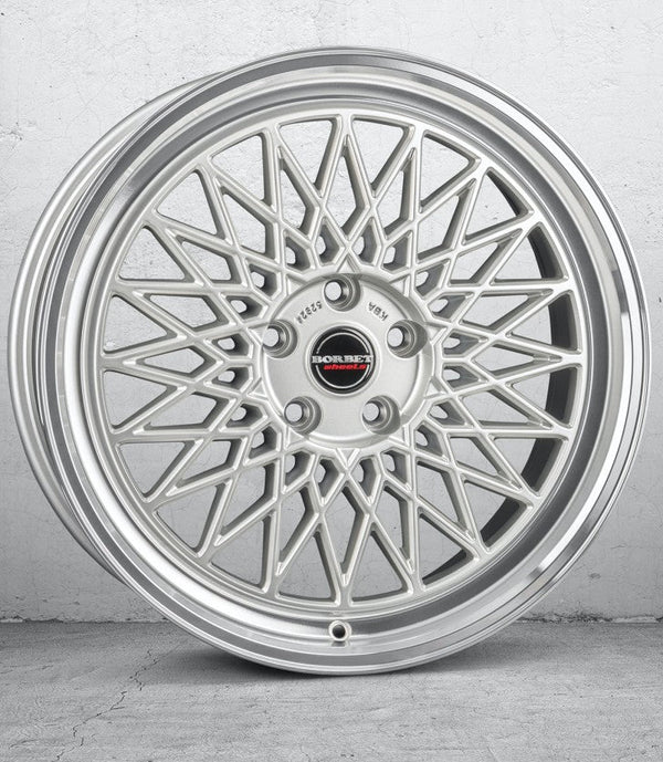 Borbet B silver rim polished Felge 7x17 Zoll 4x108 Lochkreis - Beast Performance Fahrzeugtechnik OHG