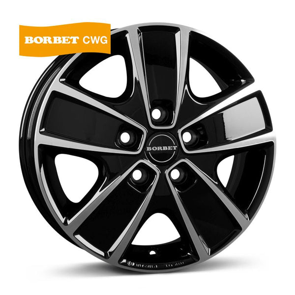 Borbet CWG black polished Felge 6x16 Zoll 5x130 Lochkreis - Beast Performance Fahrzeugtechnik OHG