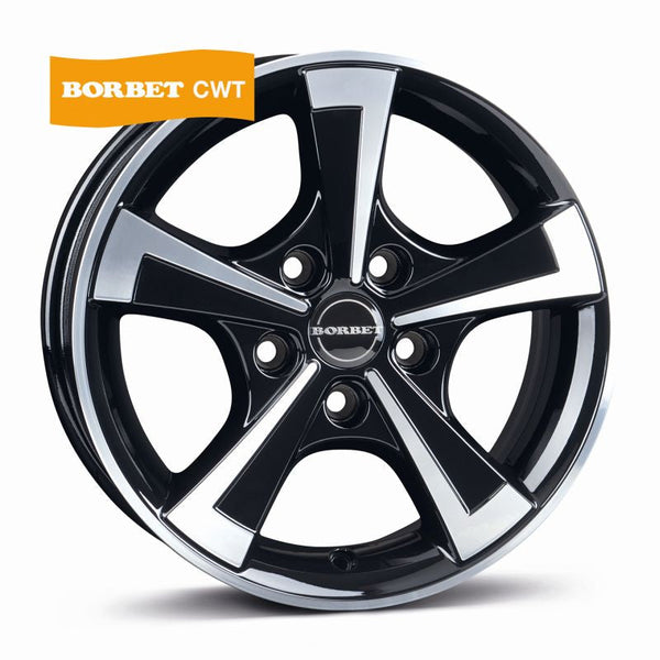 Borbet CWT black polished glossy Felge 6x15 Zoll 5x112 Lochkreis - Beast Performance Fahrzeugtechnik OHG