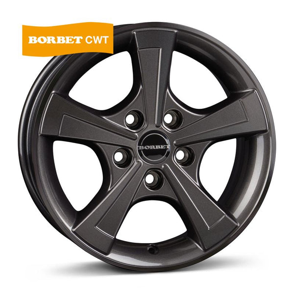 Borbet CWT mistral anthracite glossy Felge 6x15 Zoll 5x112 Lochkreis - Beast Performance Fahrzeugtechnik OHG