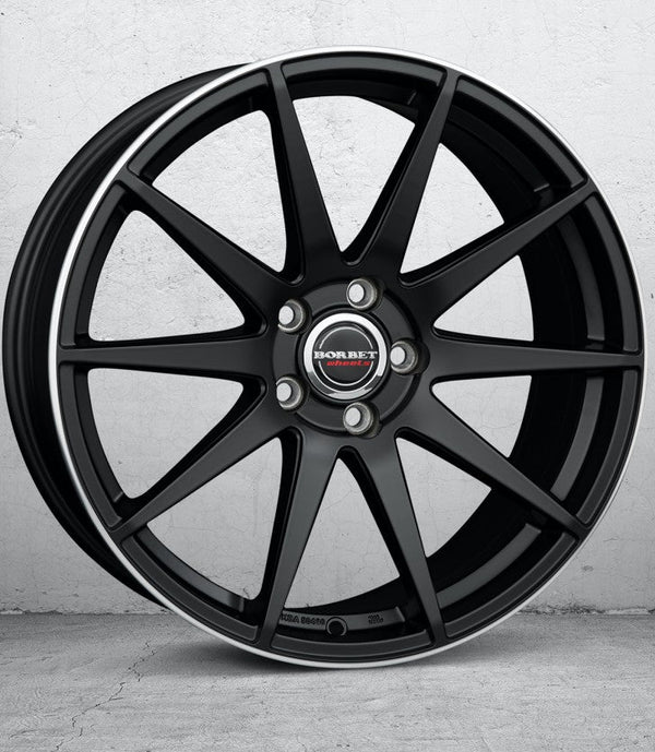 Borbet GTX black rim polished matt Felge 8,5x19 Zoll 5x120 Lochkreis - Beast Performance Fahrzeugtechnik OHG