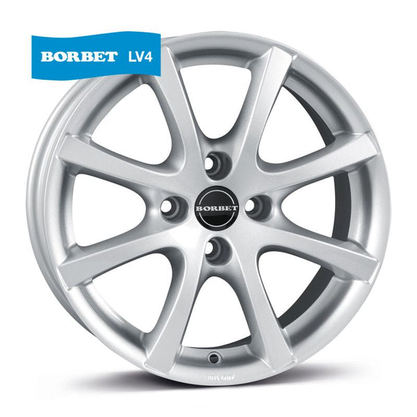 Borbet LV4 crystal silver Felge 5,5x15 Zoll 4x98 Lochkreis - Beast Performance Fahrzeugtechnik OHG