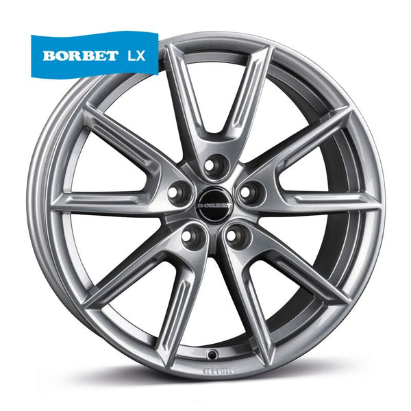 Borbet LX18 grey glossy Felge 8x18 Zoll 5x114,3 Lochkreis - Beast Performance Fahrzeugtechnik OHG