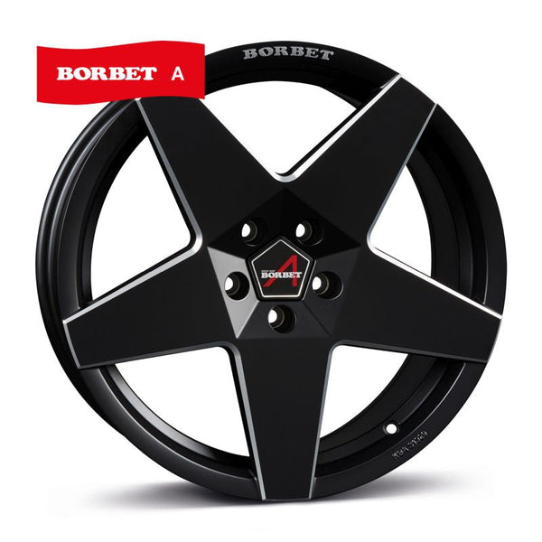 Borbet A schwarz matt Felge 8,5x19 Zoll 5x112 Lochkreis - Beast Performance Fahrzeugtechnik OHG