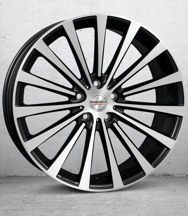 Borbet BLX matt schwarz poliert Felge 8,5x20 Zoll 5x114,3 Lochkreis - Beast Performance Fahrzeugtechnik OHG