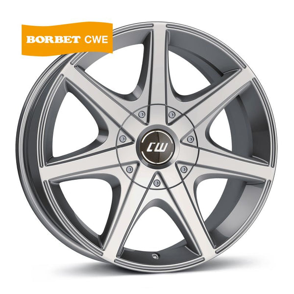 Borbet CWE crystal silver Felge 7x16 Zoll 6x114,3 Lochkreis - Beast Performance Fahrzeugtechnik OHG