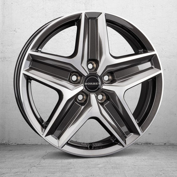 Borbet CWZ mistral anthracite glossy polished Felge 7,5x18 Zoll 5x130 Lochkreis - Beast Performance Fahrzeugtechnik OHG