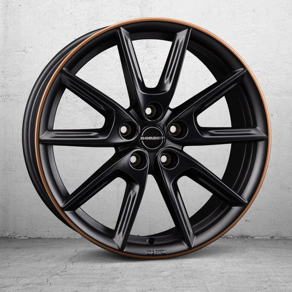 Borbet LX18 black matt rim copper Felge 8x18 Zoll 5x112 Lochkreis - Beast Performance Fahrzeugtechnik OHG