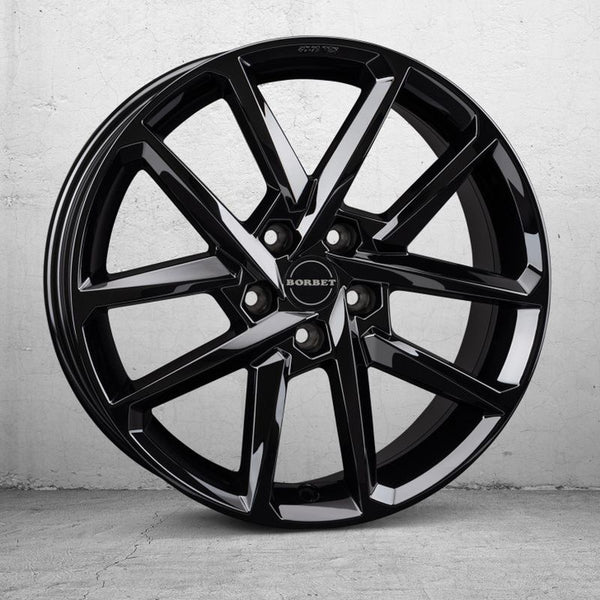 Borbet N black glossy Felge 8x18 Zoll 5x108 Lochkreis - Beast Performance Fahrzeugtechnik OHG