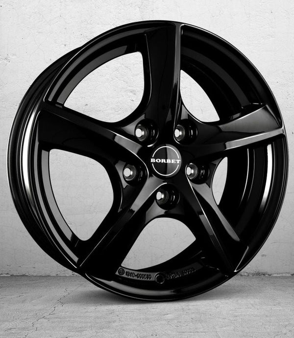 Borbet TL black glossy Felge 6,5x16 Zoll 5x112 Lochkreis - Beast Performance Fahrzeugtechnik OHG