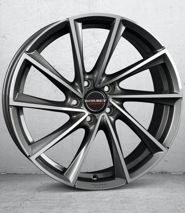 Borbet VTX graphite polished Felge 9,5x19 Zoll 5x112 Lochkreis - Beast Performance Fahrzeugtechnik OHG