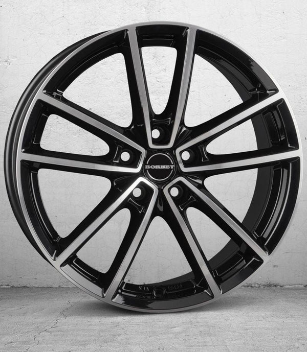 Borbet W black polished glossy Felge 8x18 Zoll 5x114,3 Lochkreis - Beast Performance Fahrzeugtechnik OHG