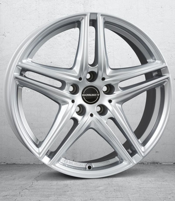 Borbet XR brilliant silver Felge 7,5x16 Zoll 5x112 Lochkreis - Beast Performance Fahrzeugtechnik OHG