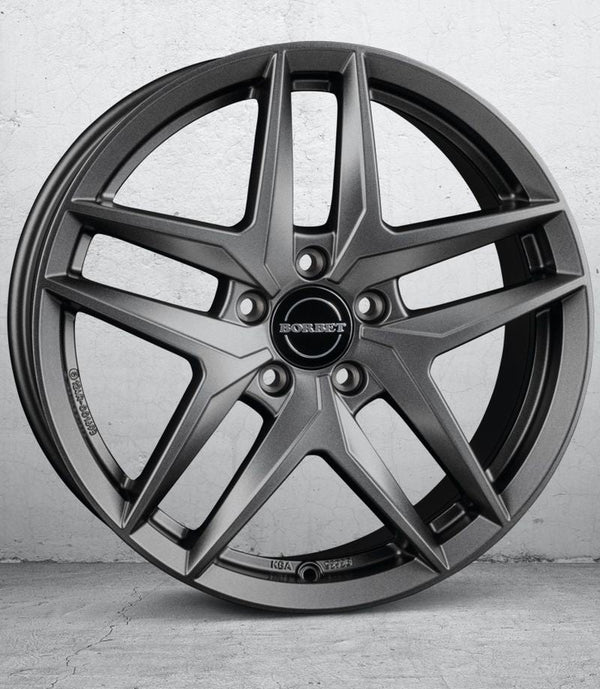 Borbet Z dark grey matt Felge 7x17 Zoll 5x112 Lochkreis - Beast Performance Fahrzeugtechnik OHG