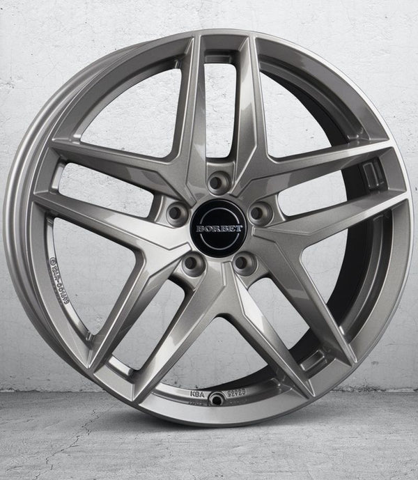 Borbet Z metal grey glossy Felge 7,5x17 Zoll 5x112 Lochkreis - Beast Performance Fahrzeugtechnik OHG