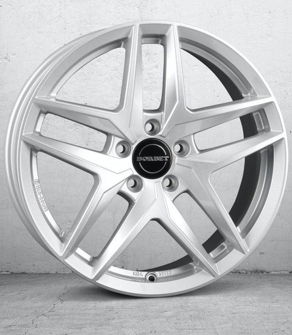 Borbet Z crystal silver Felge 7,5x17 Zoll 5x112 Lochkreis - Beast Performance Fahrzeugtechnik OHG