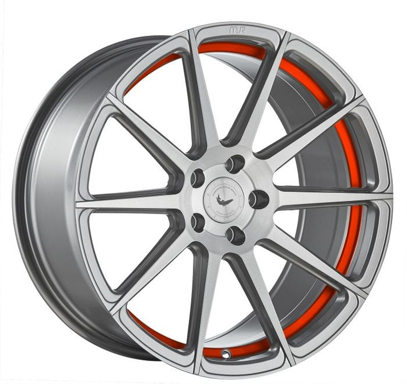 BARRACUDA PROJECT 2.0 silver brushed/ undercut Colour Trim rot Felge 9x20 - 20 Zoll 5x114,3 Lochkreis - Beast Performance Fahrzeugtechnik OHG