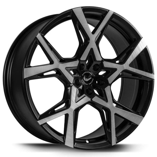 BARRACUDA PROJECT X Black brushed Surface Felge 10x22 - 22 Zoll 5x114,3 Lochkreis - Beast Performance Fahrzeugtechnik OHG