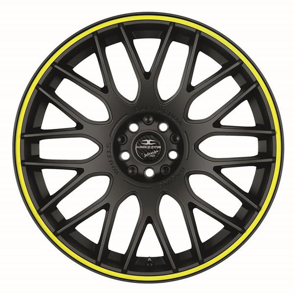 BARRACUDA KARIZZMA PureSports / Color Trim gelb Felge 9,5x19 - 19 Zoll 5x110 Lochkreis - Beast Performance Fahrzeugtechnik OHG
