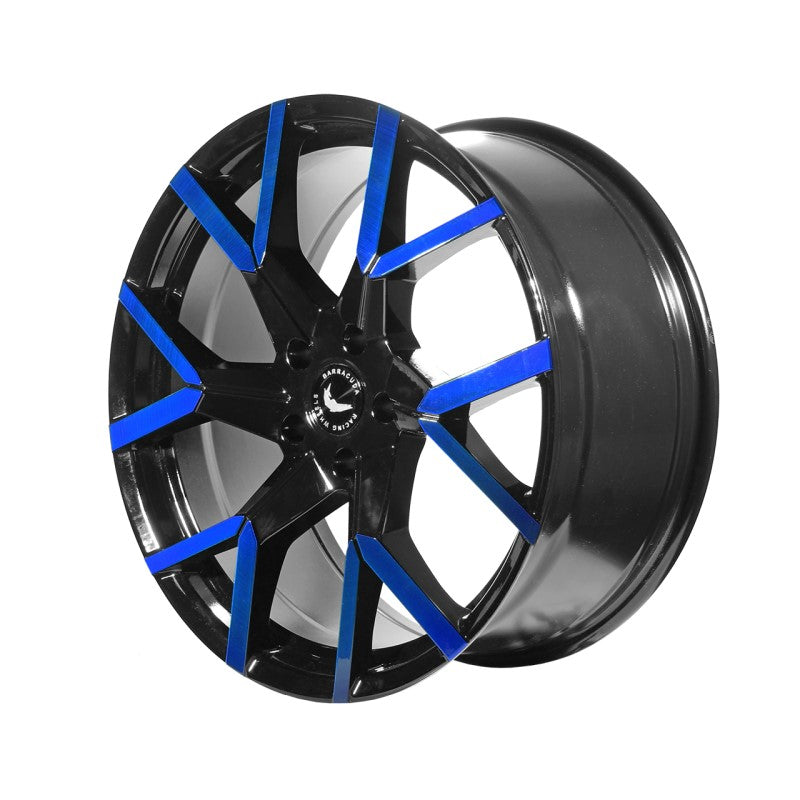 BARRACUDA TZUNAMEE EVO Black gloss Flashblue Felge 8,5x19 - 19 Zoll 5x120 Lochkreis - Beast Performance Fahrzeugtechnik OHG