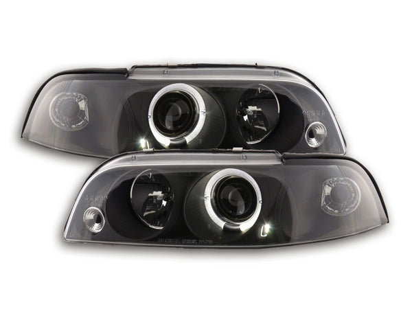 Headlight set Fiat Punto 1 Type 176 93-98 black