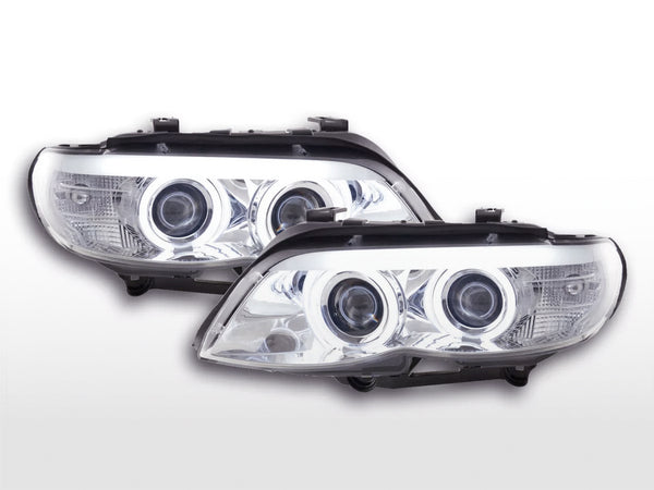 Scheinwerfer Set Xenon Daylight CCFL TFL-Optik BMW X5 E53  03-06 chrom