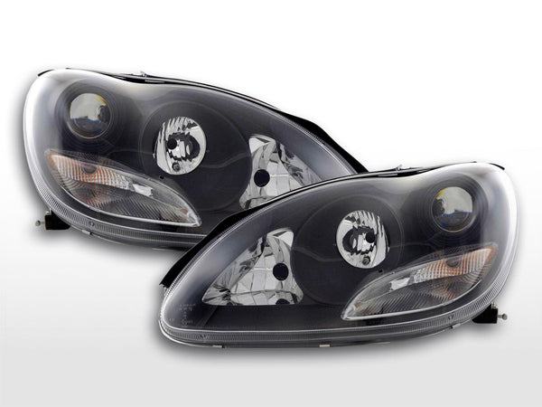 Headlight set Mercedes S-Class type W220 98-01 black