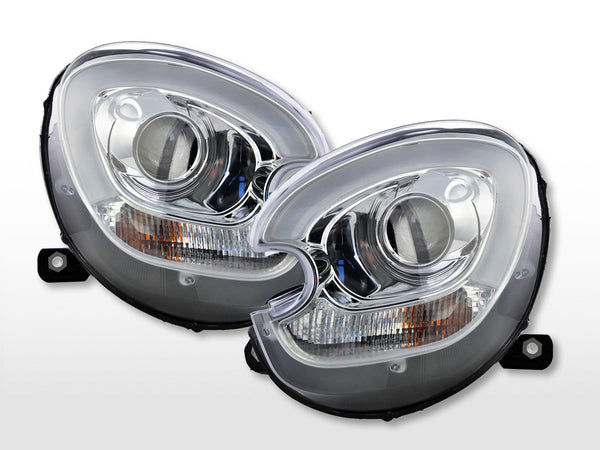 Headlight set xenon daylight LED TFL look Mini Countryman (R60) 10-17 chrome